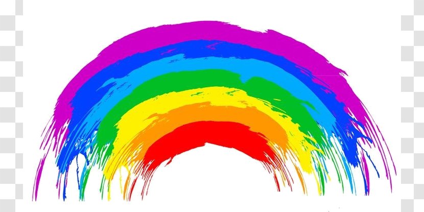 Rainbow Ink Color Clip Art - Arc Transparent PNG