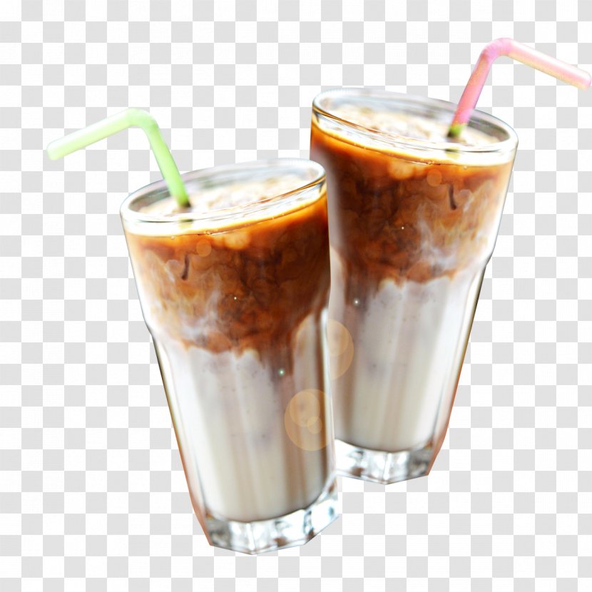 Milkshake Coffee Hong Kong-style Milk Tea Smoothie - Health Shake - Frozen Ad Transparent PNG