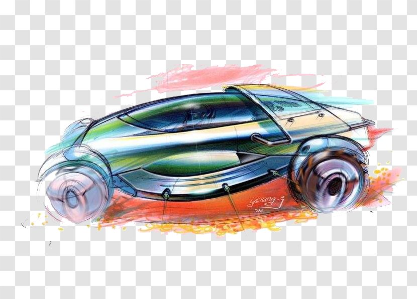 Toyota Motor Triathlon Race Car Drawing Auto Show - Concept - Top Sketch Design For TOYOTA Transparent PNG