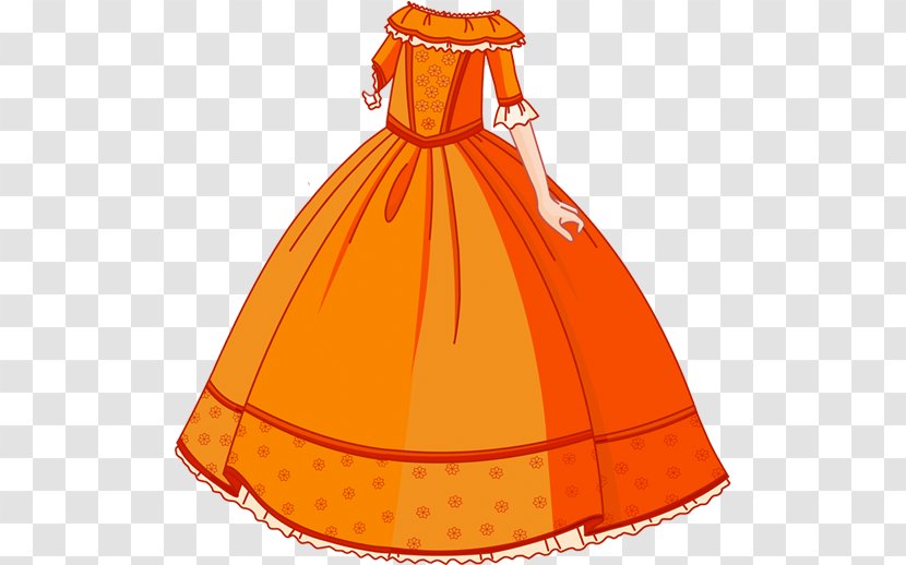 Gown Paper Doll Clothing Dress - Costume Design Transparent PNG