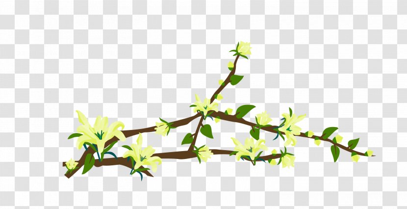 Twig Plant Stem Leaf Flower - زخارف اسلامية Transparent PNG