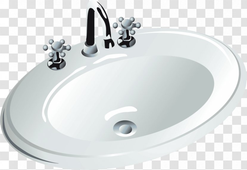 Sink Faucet Handles & Controls Toilet Vector Graphics Clip Art - Plumbing Fixture Transparent PNG