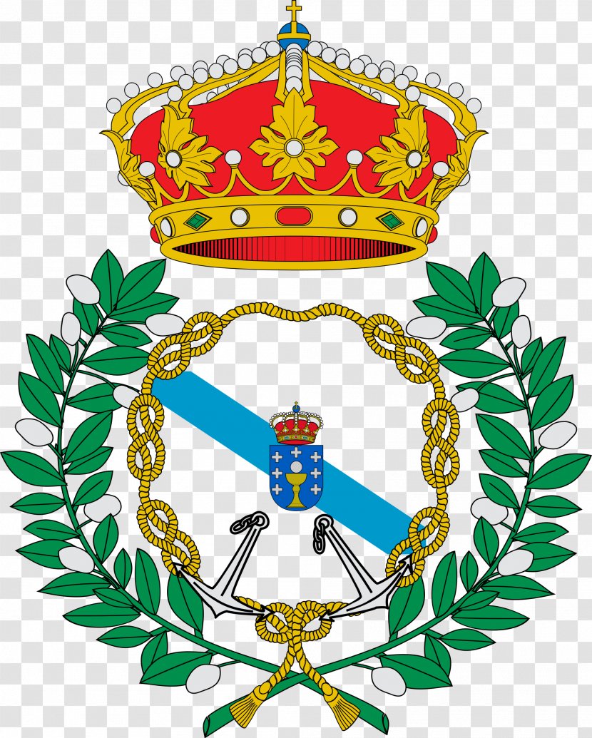 Spain Coat Of Arms Galicia Escutcheon Crest - Family - Guardacostas Canadien Transparent PNG