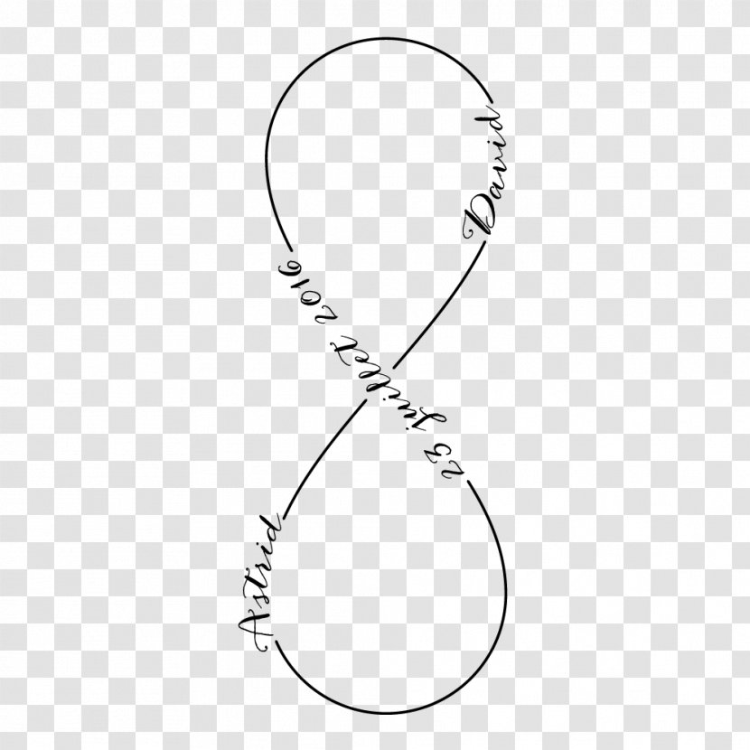 Abziehtattoo Infinity Symbol Clip Art - Black And White Transparent PNG
