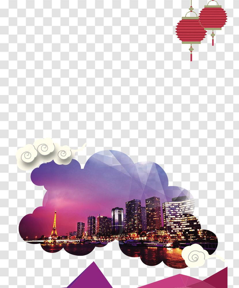 Paris Graphic Design Poster - Heart - Chinese Wind, Fun, French, Paris, Creative Transparent PNG