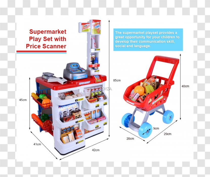 Toy Supermarket Shopping Cart Play Price Transparent PNG