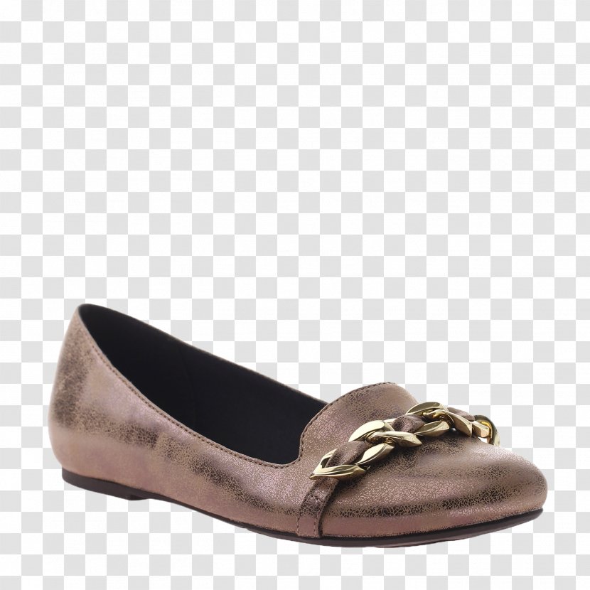 Ballet Flat Slip-on Shoe Bronze Suede - Footwear Transparent PNG