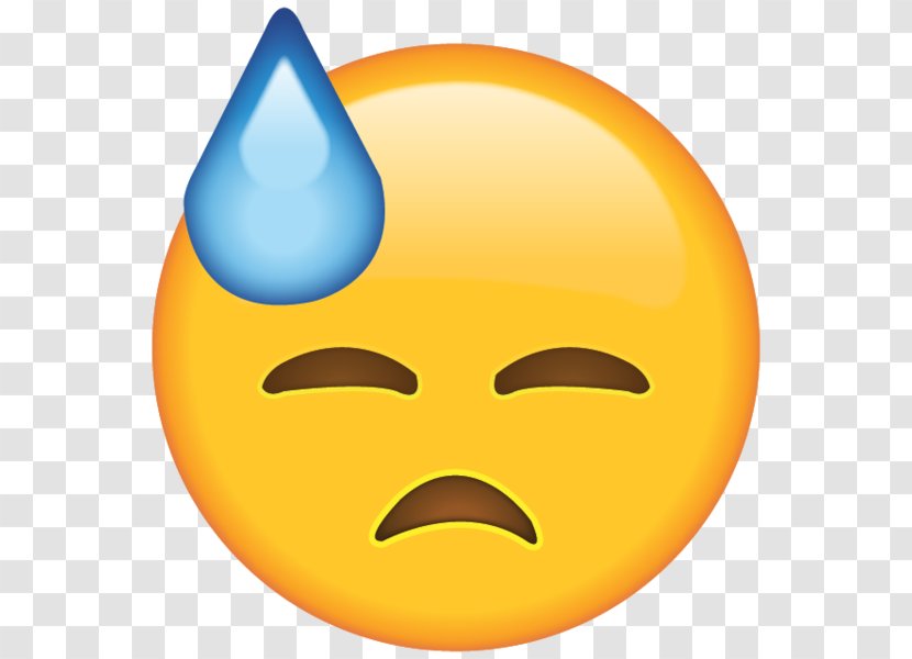 Emoji Sticker Perspiration Face Smile - Common Cold Transparent PNG