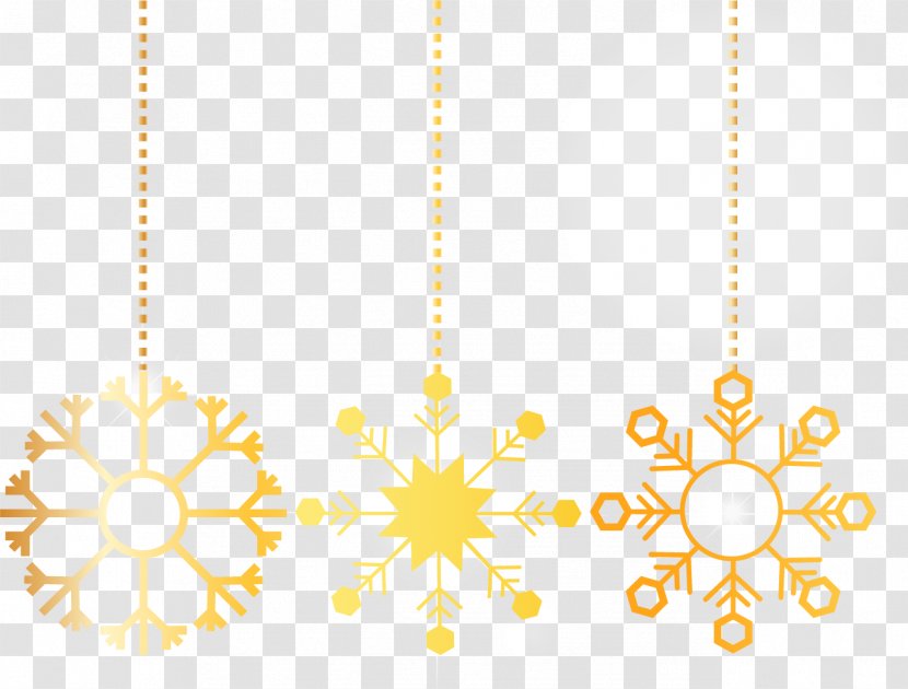 Snowflake Gold - Snow - Refined Ornaments Transparent PNG