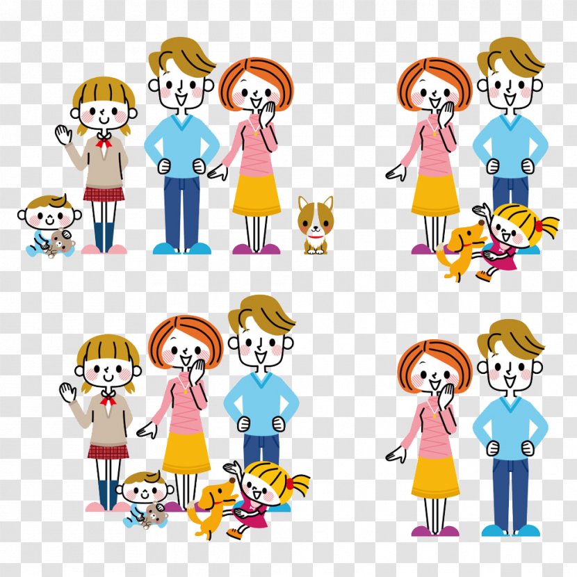 Family Royalty-free Photography Illustration - Conversation - Happy Transparent PNG