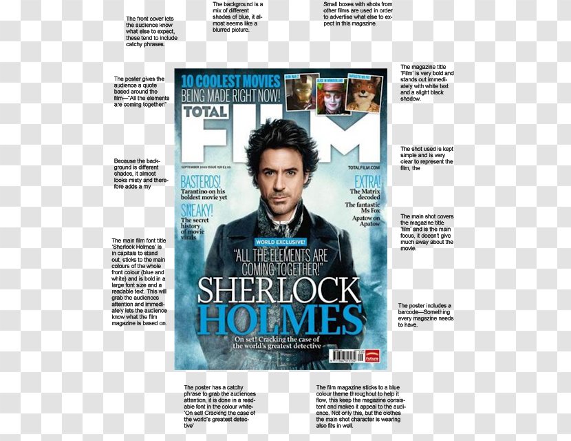 Sherlock Holmes Magazine Poster 0 - Cover Transparent PNG