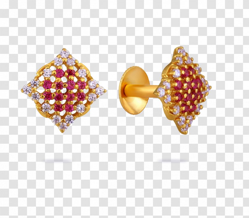 Earring Jos Alukka & Sons Body Jewellery Gold - Jewelry Making - Earrings Transparent PNG