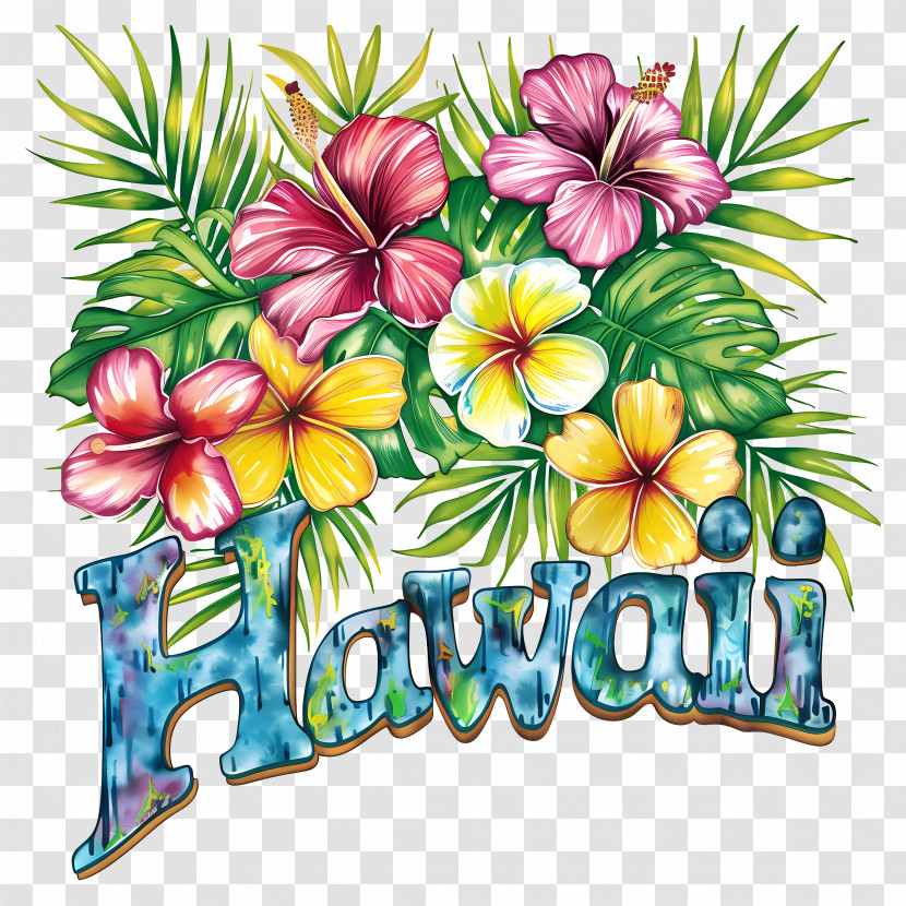 Hawaii - Hawaii State Floral Illustration Transparent PNG