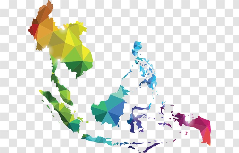 Association Of Southeast Asian Nations ASEAN Economic Community - World - South East Asia Map Transparent PNG