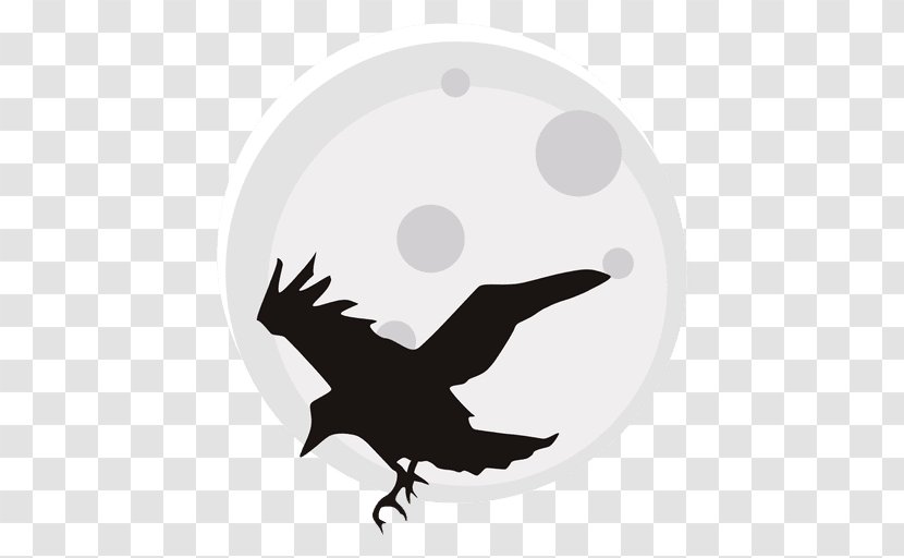 Crow Clip Art - Wing - Moon Night Transparent PNG