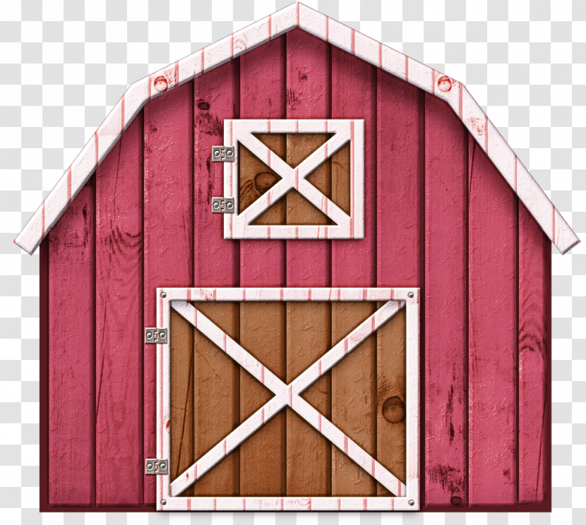 Pink Shed Barn Wood Building Transparent PNG