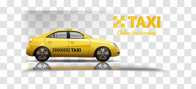 Taxi Car - Banner Transparent PNG