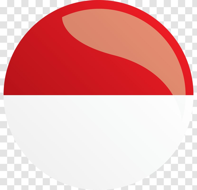 Red Circle Maroon Sphere - Indonesia Transparent PNG