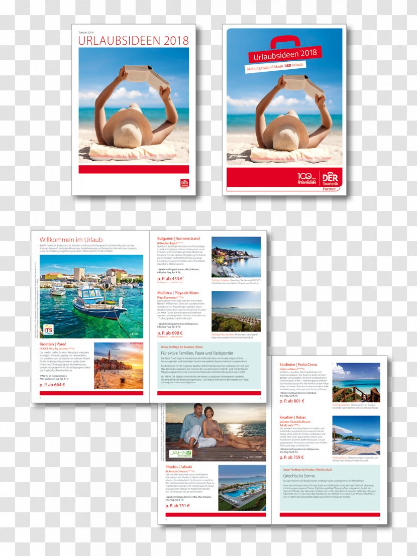 Display Advertising Marketing Cover Letter DER Touristik - Flyer Transparent PNG