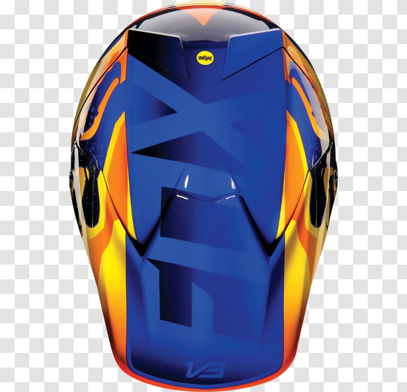 Motorcycle Helmets Flight Helmet Fox Racing - Orange Transparent PNG