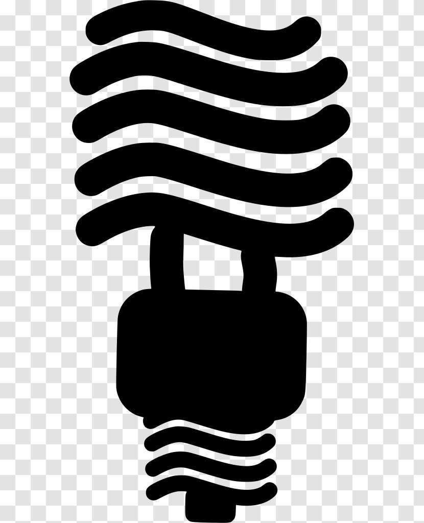 Light Bulb Cartoon - Coil Spring - Blackandwhite Finger Transparent PNG