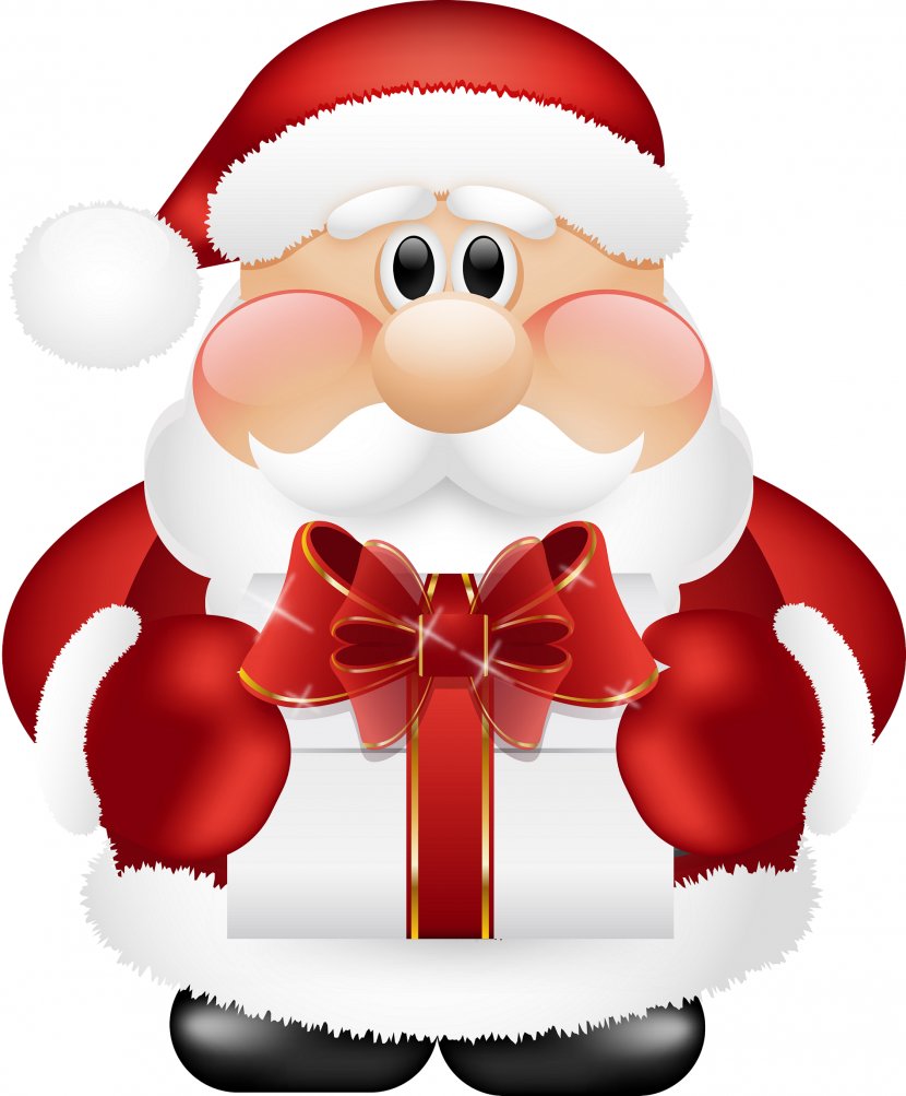 Santa Claus Reindeer Christmas Gift Clip Art - Ornament Transparent PNG
