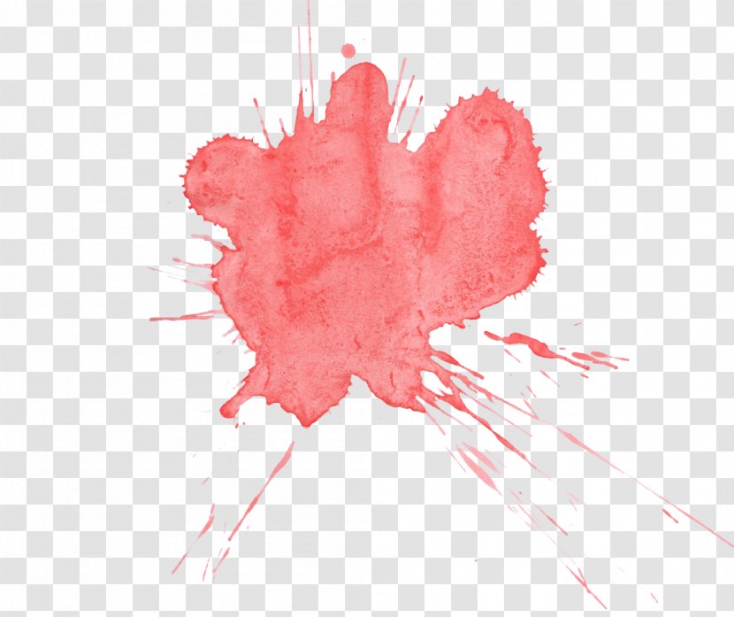 Red Watercolor Painting - Paint Transparent PNG