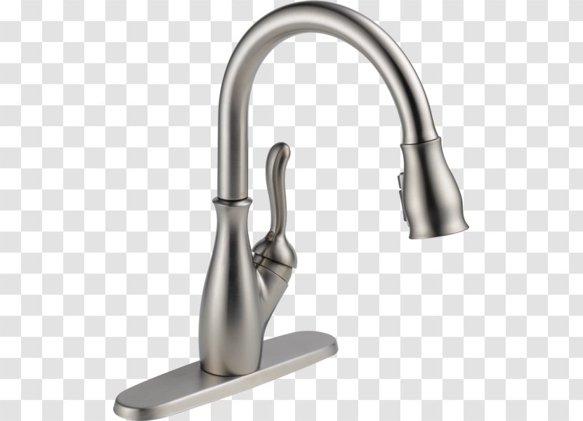 Tap Delta Faucet Company Sink Stainless Steel Kitchen - Plumbing Fixture Transparent PNG