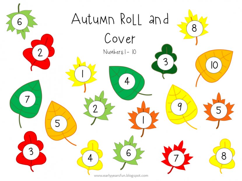 Mathematics Autumn Worksheet Early Years Foundation Stage Clip Art - Classroom Graphics Transparent PNG