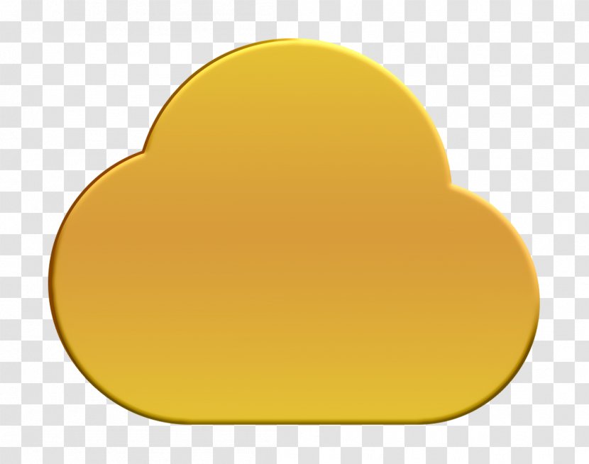 Cloud Icon Computing Data - Yellow - Server Transparent PNG