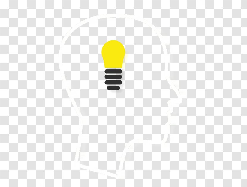 Brand Yellow Pattern - Rectangle - Creative Bulb Head Transparent PNG