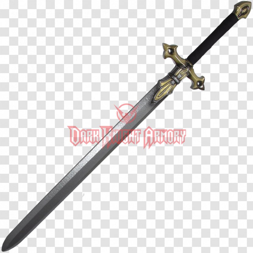 Weapon Longsword Live Action Role-playing Game Knightly Sword - Paladin - Golden Shields Transparent PNG