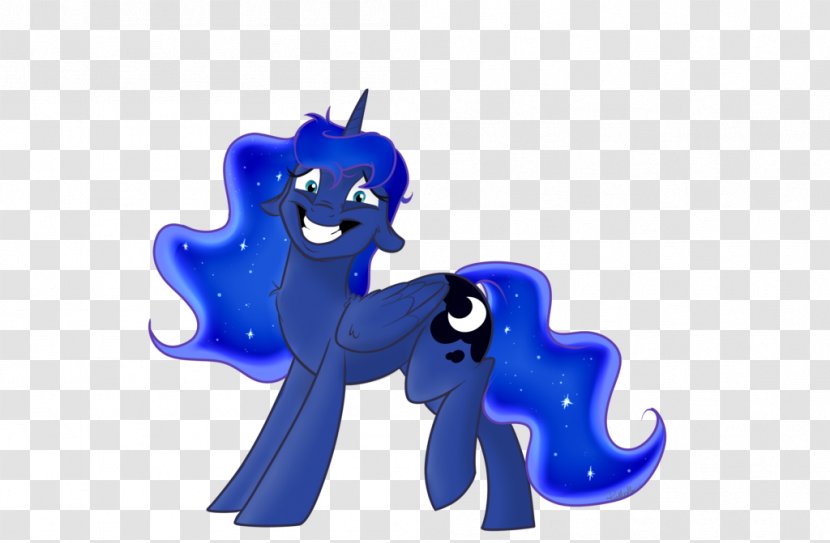 Princess Luna Comics Equestria Daily Cartoon Fan Art - Electric Blue - Horse Like Mammal Transparent PNG