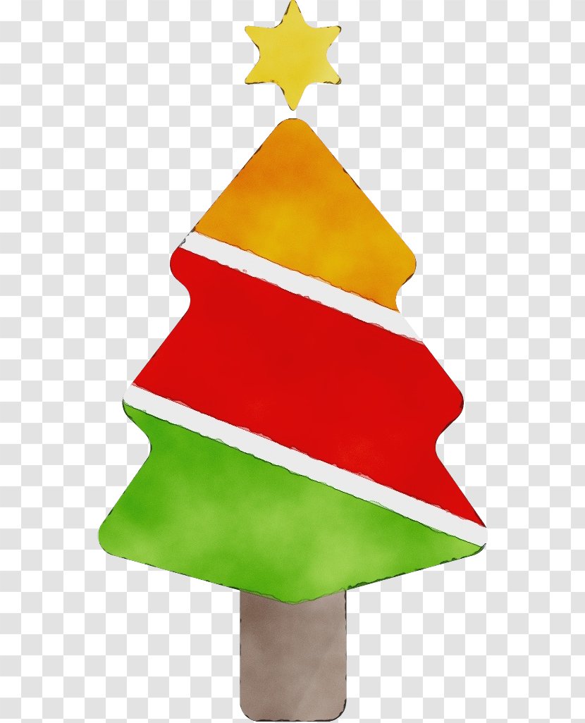 Christmas Tree - Wet Ink - Pine Family Fir Transparent PNG