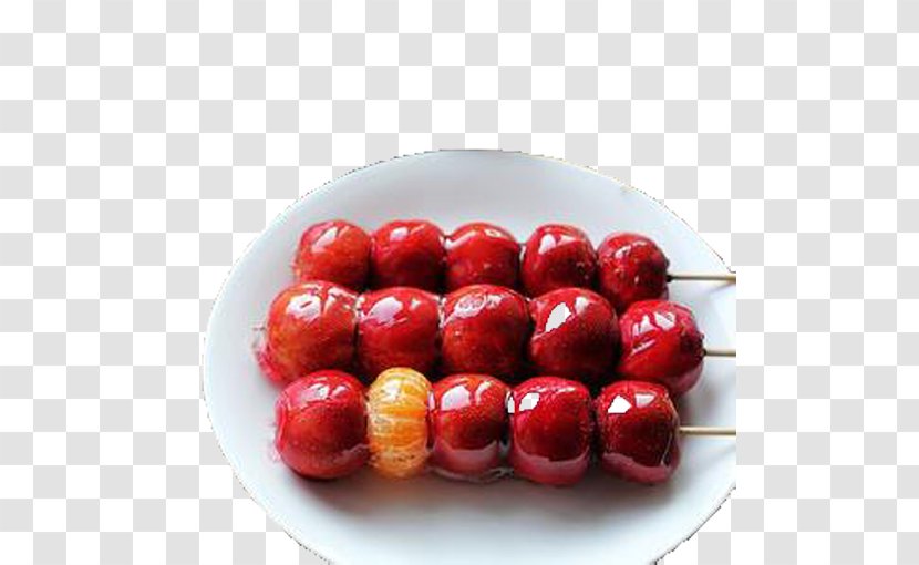 Rock Candy Crataegus Pinnatifida Tanghulu Sugar Ingredient - Berry - A Sugar-coated Haws Transparent PNG