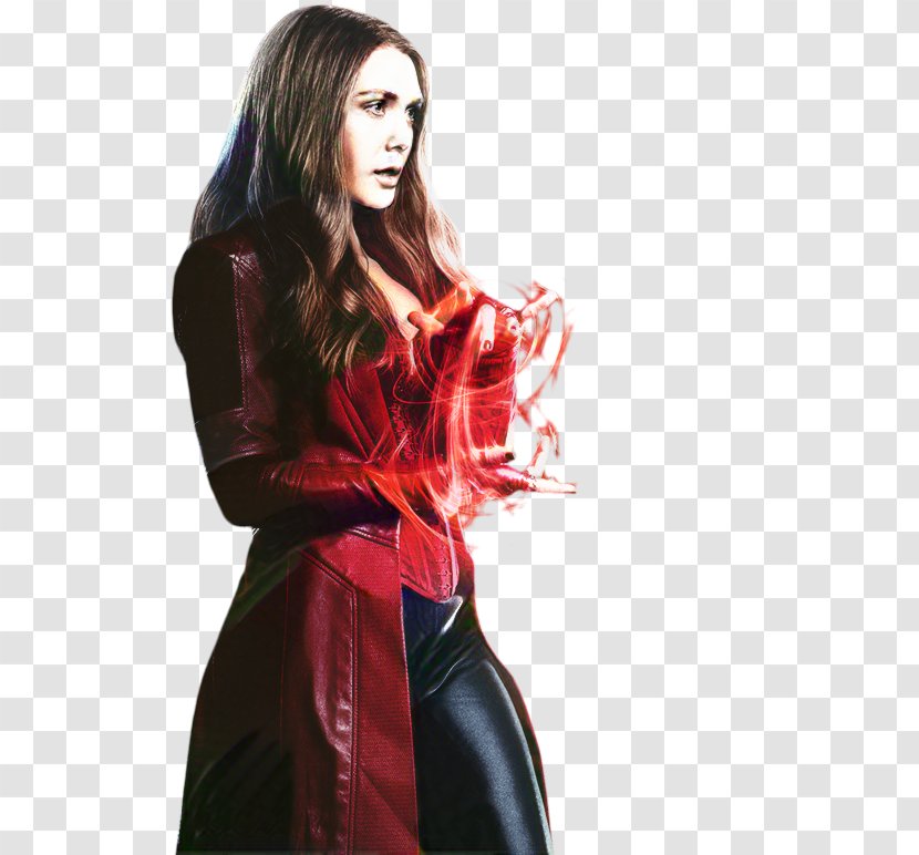 Elizabeth Olsen Wanda Maximoff Iron Man 2 Black Widow - Leather - Latex Clothing Transparent PNG