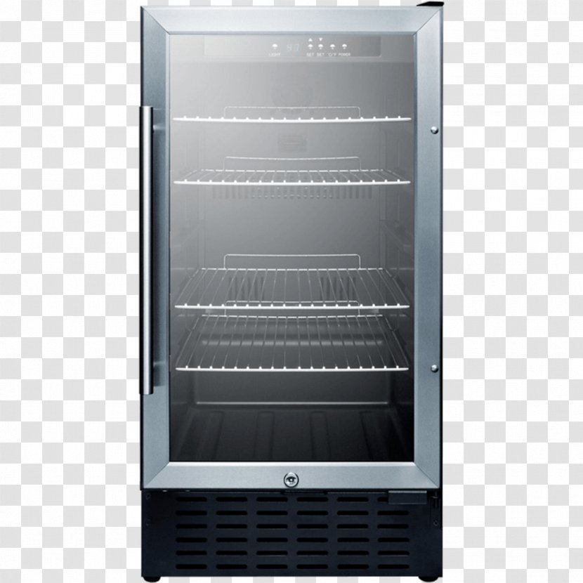 Refrigerator Wine Cooler Sliding Glass Door Minibar - Kitchen Transparent PNG