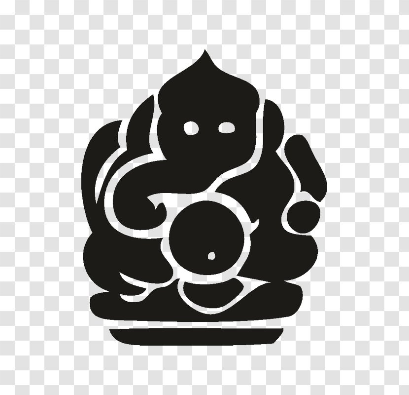 Clip Art Vector Graphics Illustration Image Ganesha - Black - Ganesh Photo High Resolution Transparent PNG