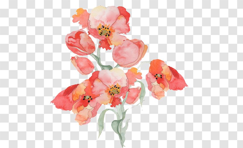 Floral Design Watercolor Painting Lyrics Song - Flower Transparent PNG