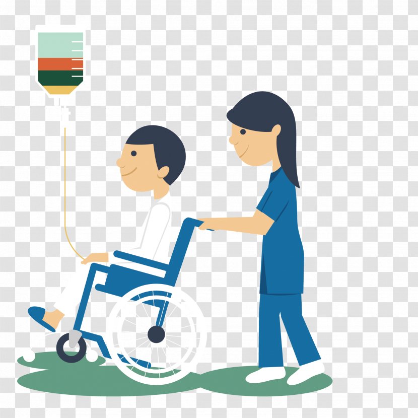 Critical Illness Insurance Health Disease Operating Theater - Boy - Vector Wheelchair Patient And Nurse Transparent PNG