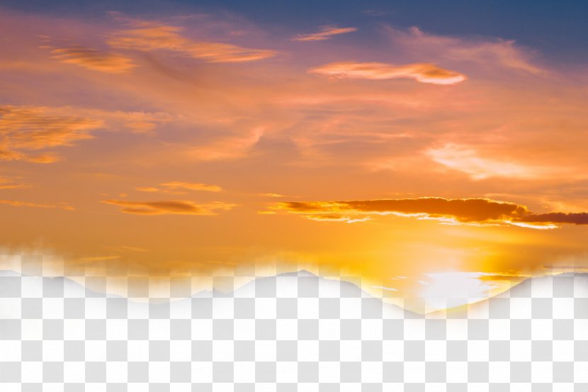 Sky Cloud Sunset Dusk - Dawn - Yellow Transparent PNG