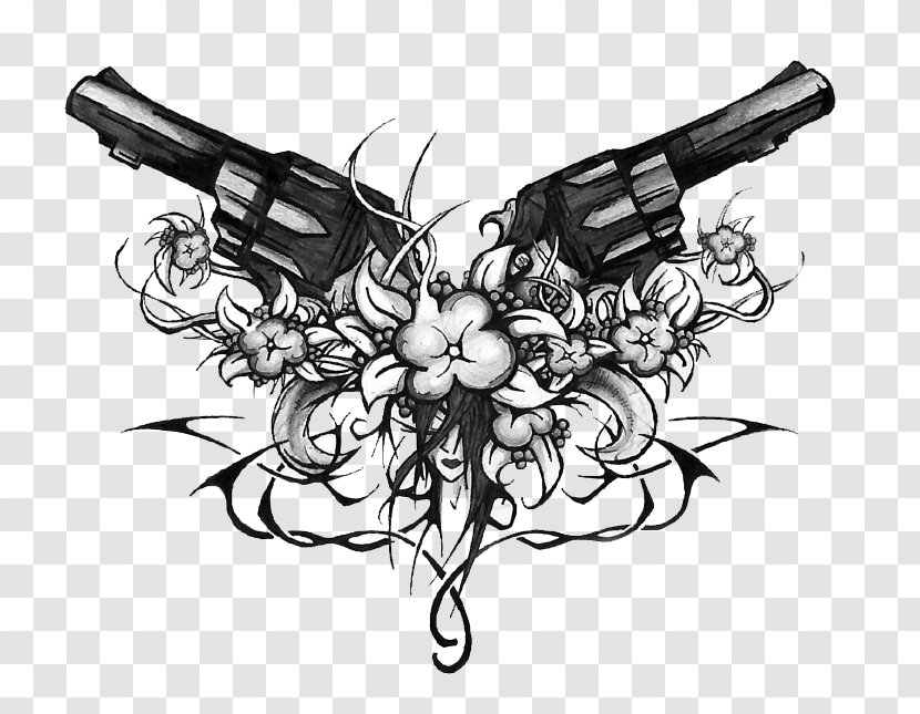 Tattoo Machine Artist Convention Human Skull Symbolism - Fictional Character - Gun Transparent PNG