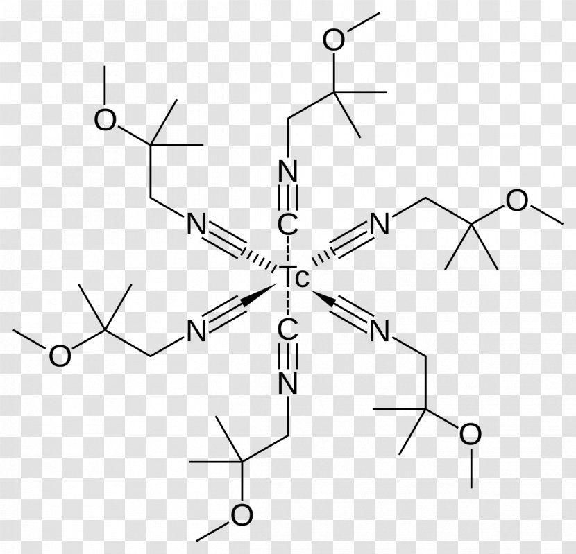 T-shirt Molecule Chemistry Clothing Technetium (99mTc) Sestamibi - Drawing - Chemical Symbol I Transparent PNG