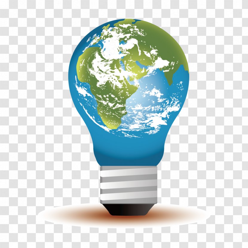 Earth Icon - Water - Vector Bulb Transparent PNG