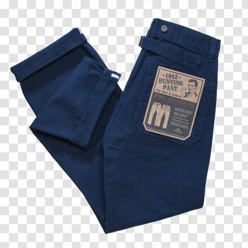 Cobalt Blue Denim Jeans Transparent PNG