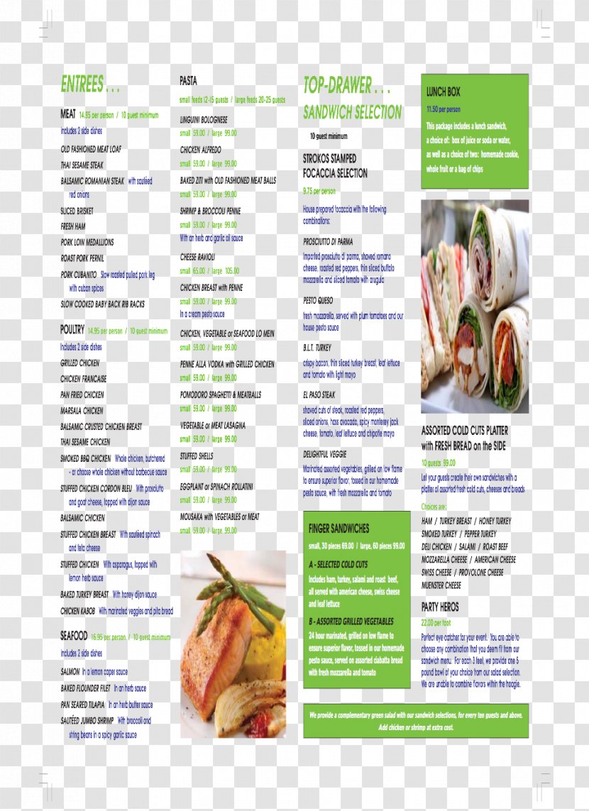 Food Recipe Brochure Transparent PNG