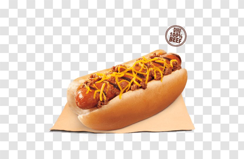 Hot Dog Hamburger Chili Con Carne Cheese Burger King - Food - Chilly Transparent PNG