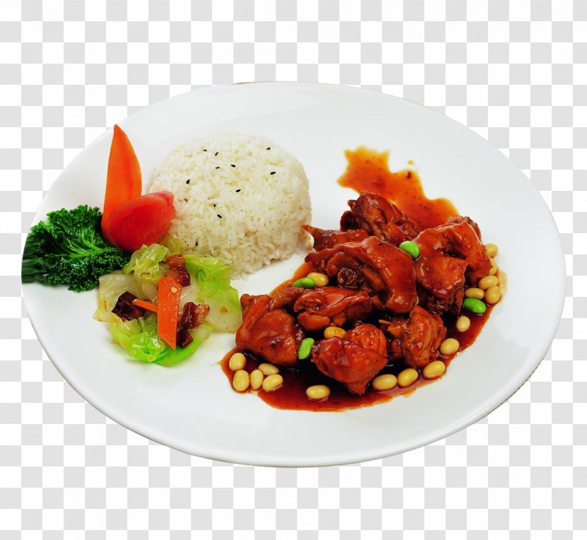Fast Food Fried Chicken Cooking Thighs Restaurant - Italian Braised Teriyaki Sauce With Rice Transparent PNG