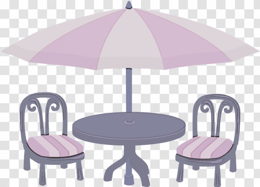 Furniture Umbrella Pink Violet Table - Room Outdoor Transparent PNG