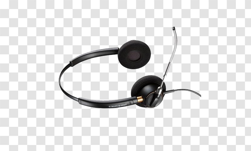 Headphones Plantronics EncorePro HW520 Microphone Headset Ear - Audio Equipment - Wired Transparent PNG